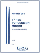 THREE PERCUSSION MOODS 5 PLAYERS cover